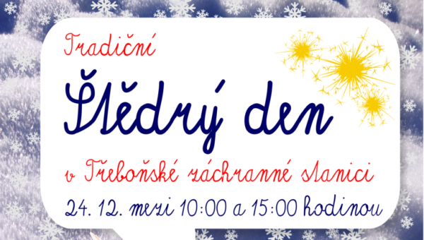 ŠTĚDRÝ DEN V TŘEBOŇSKÉ ZÁCHRANNÉ STANICI